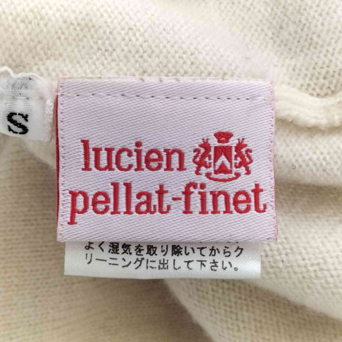 ルシアンペラフィネ Lucien Pellat-Finet 紅葉刺繍 カシミヤ クルーネックニット レディース JPN:S